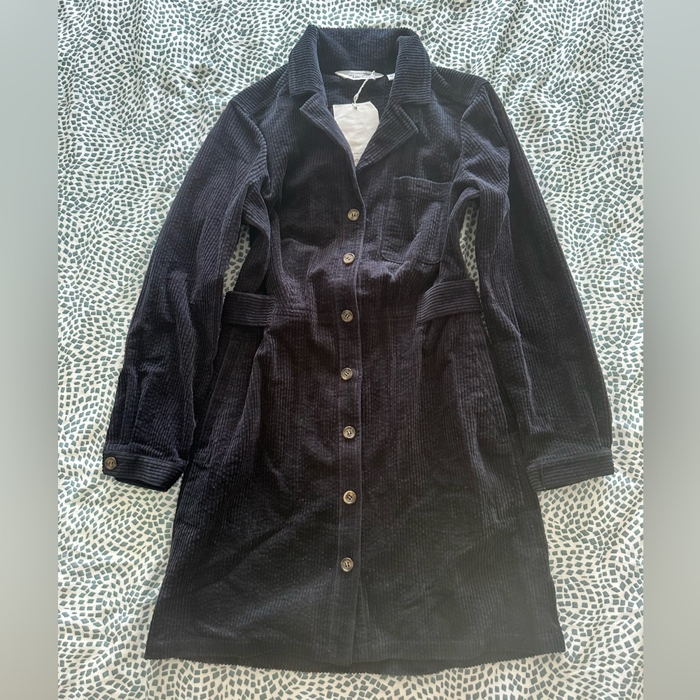 Women's Navy Corduroy Dress